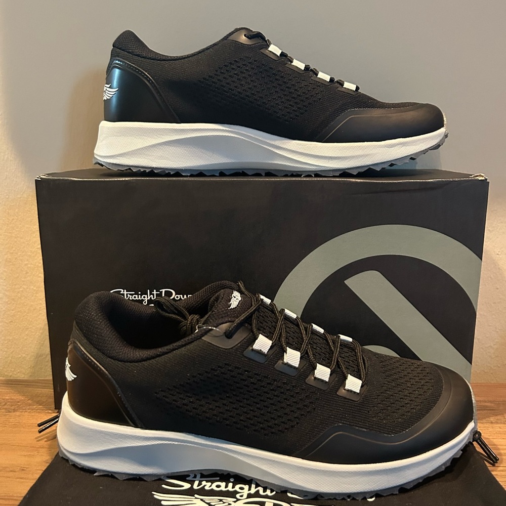 Straight Down Men’s The Mojave Golf Shoes-Nylon-Black-Various Sizes NIB⛳️